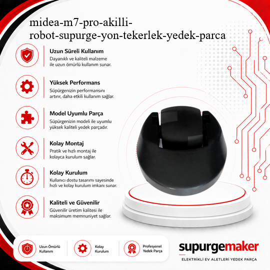 Midea M7 Pro Akıllı Robot Süpürge Yön Tekerlek – Yedek Parça