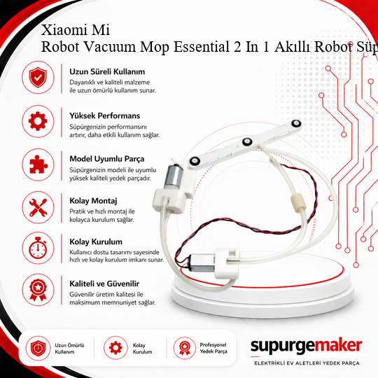 Xiaomi Mi Robot Vacuum Mop Essential 2 In 1 Akıllı Robot Süpürge Için Su Pompası Motoru – Yedek Parça