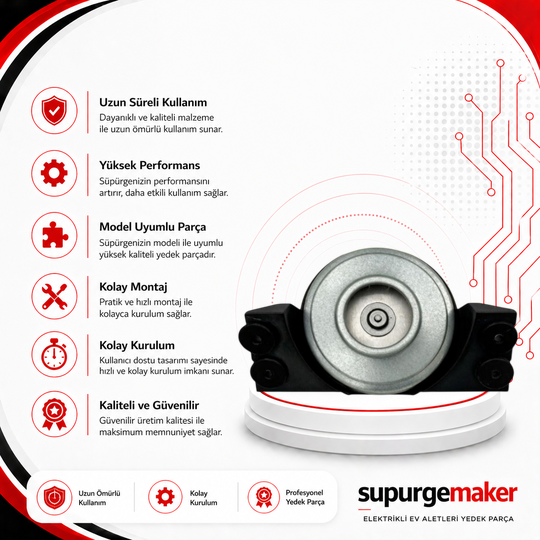 Midea M7 Vacuum Robot Süpürge Vacuum (Emiş) Fan Motoru – Yedek Parça