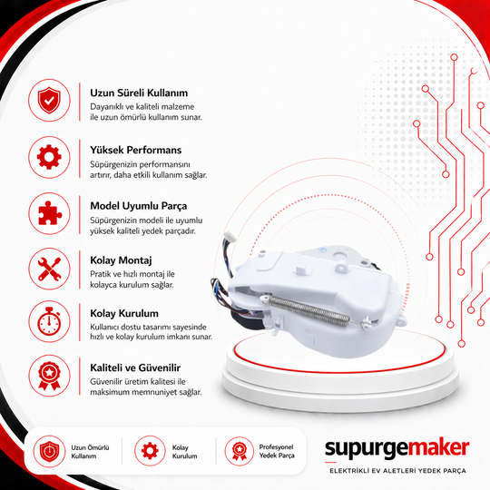 Xiaomi Mi Robot Vacuum Mop Essential 2 In 1 Akıllı Robot Süpürge Sol Tekerlek Aksesuarları – Yedek Parça